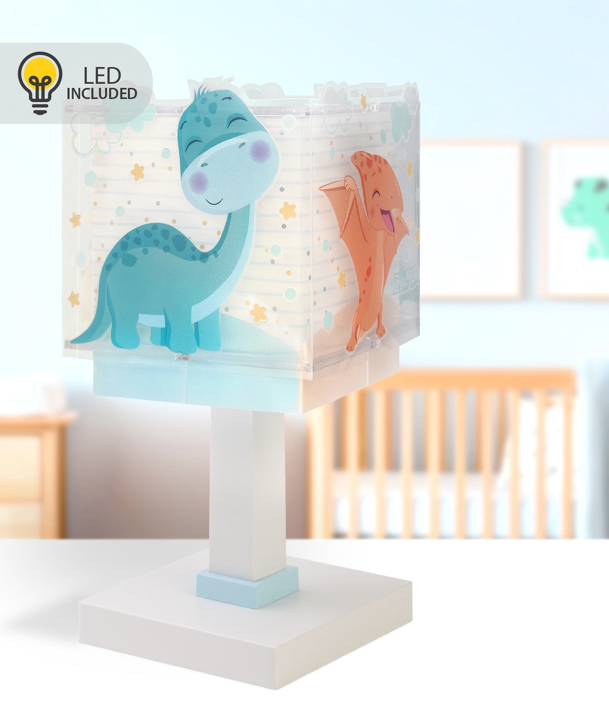 Kinder-Nachttischleuchte Baby Dinos – Kleine Dinosaurier