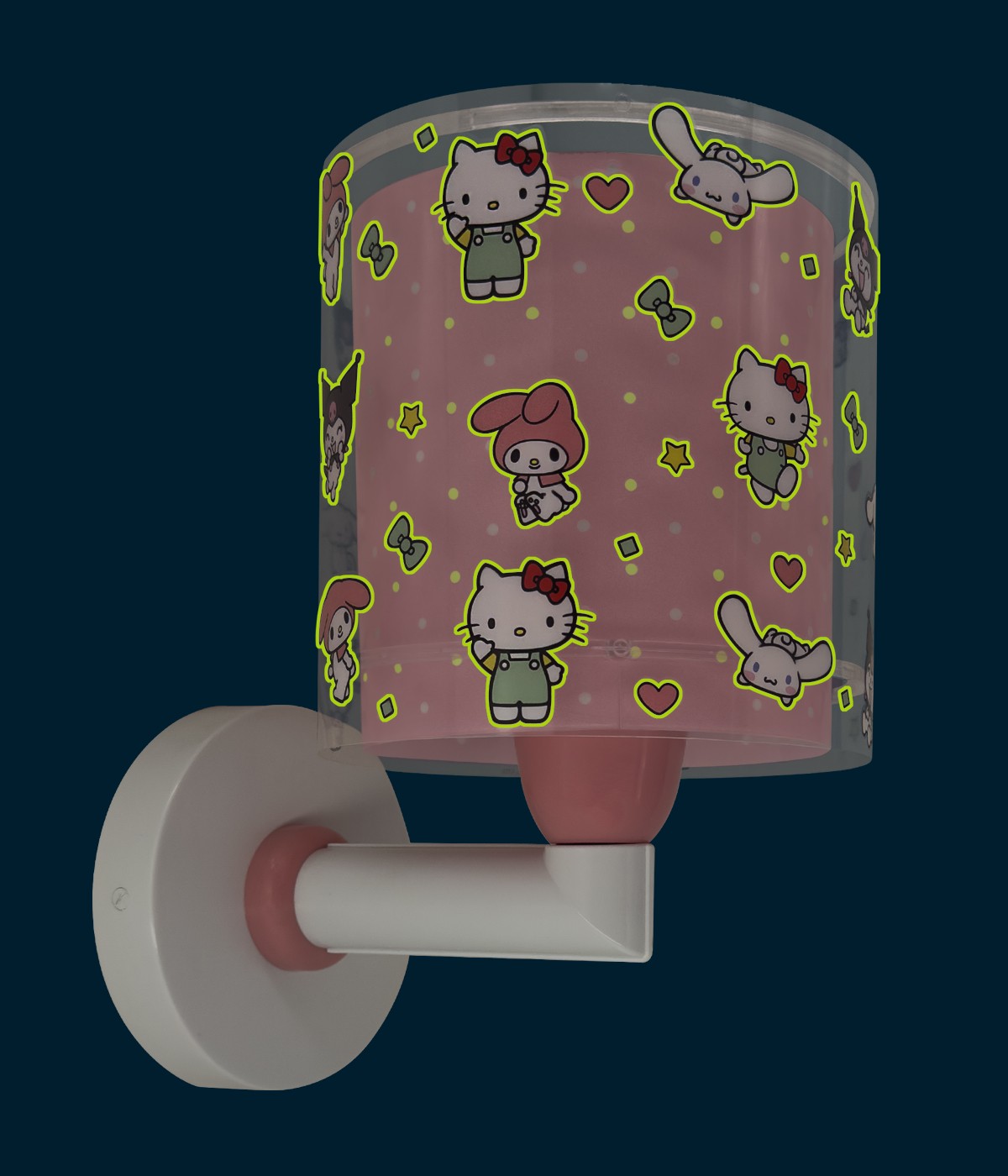 Wandleuchte Hello Kitty & Friends – Kuromi, My Melody & Cinnamoroll