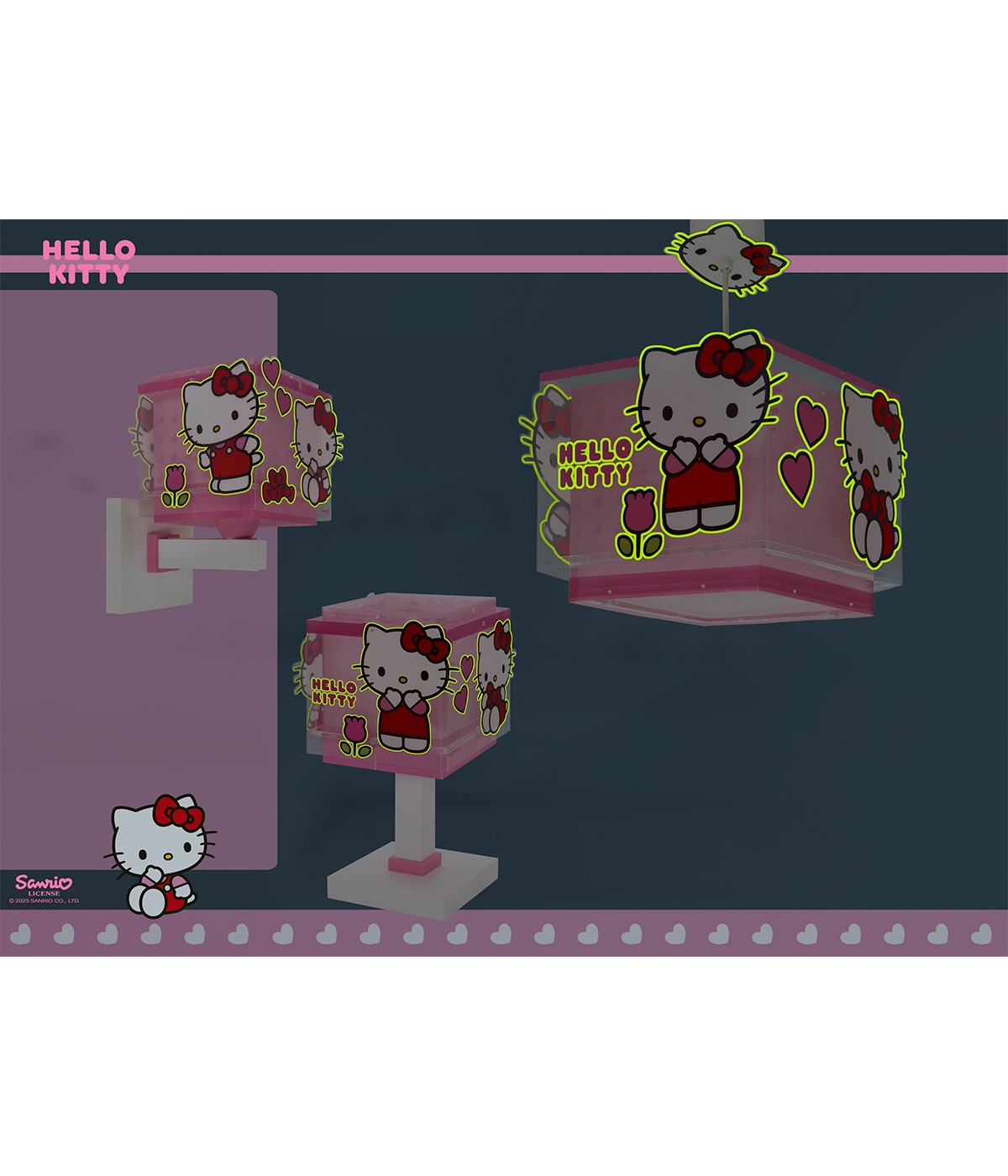 Wandleuchte Hello Kitty