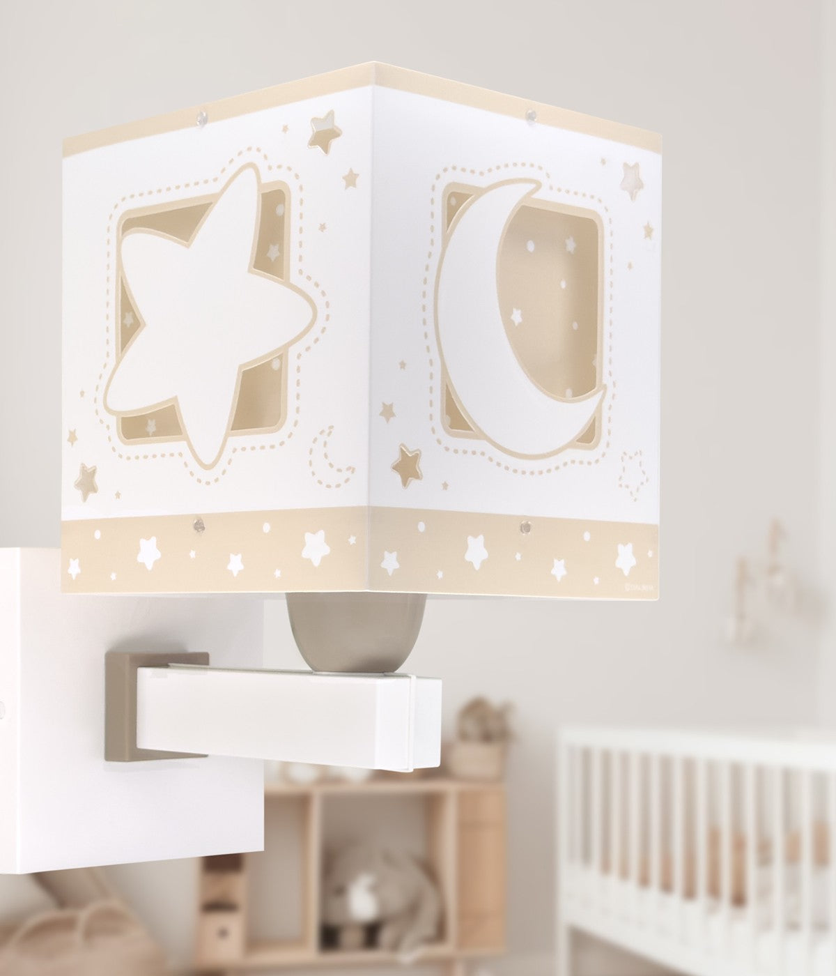 Wandleuchte Moonlight – Luna & Sterne Beige
