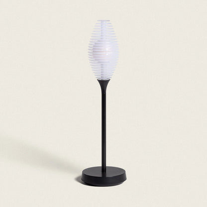 LED-Akku-Tischleuchte DUKUZA | Schwarz | Touchdimmer | IP44