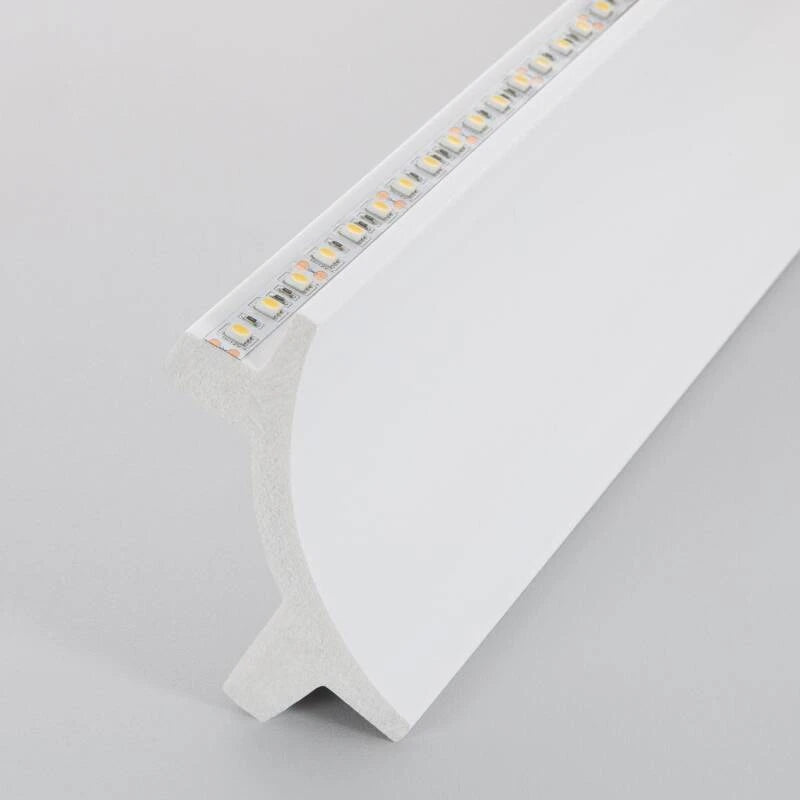Sockelleiste für 2 LED-Streifen 2m Bogen Design