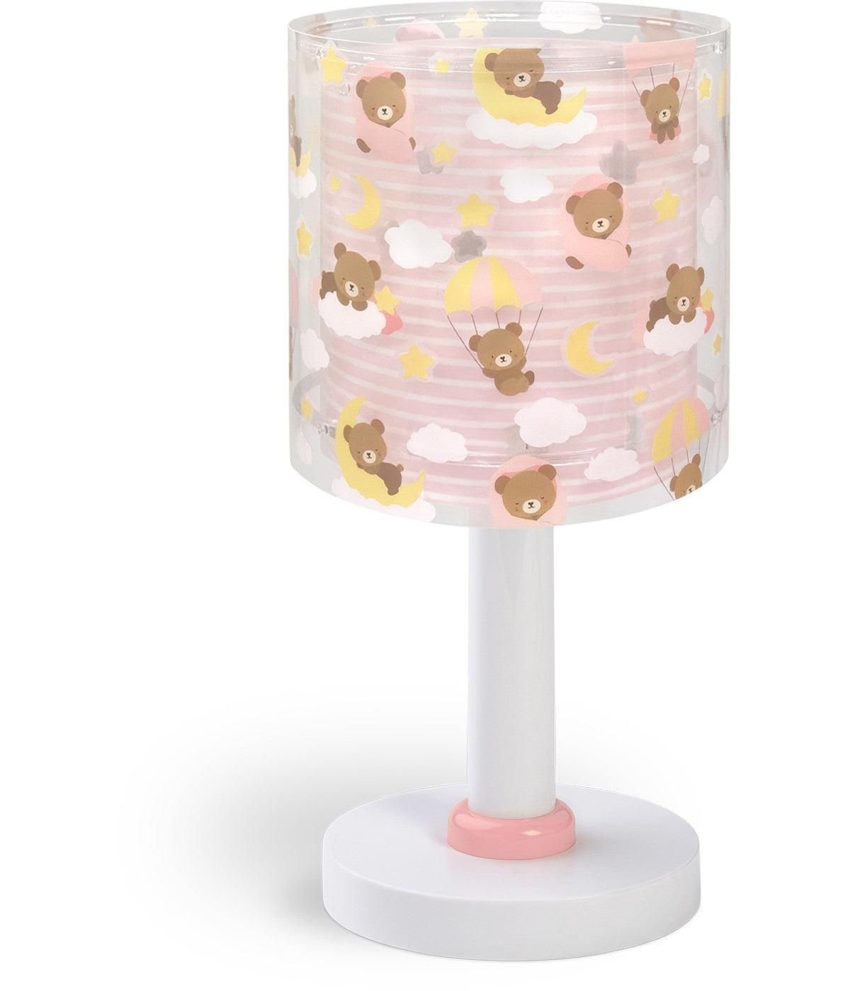 Kinder-Nachttischleuchte Baby Teddy – Rosa Teddybären