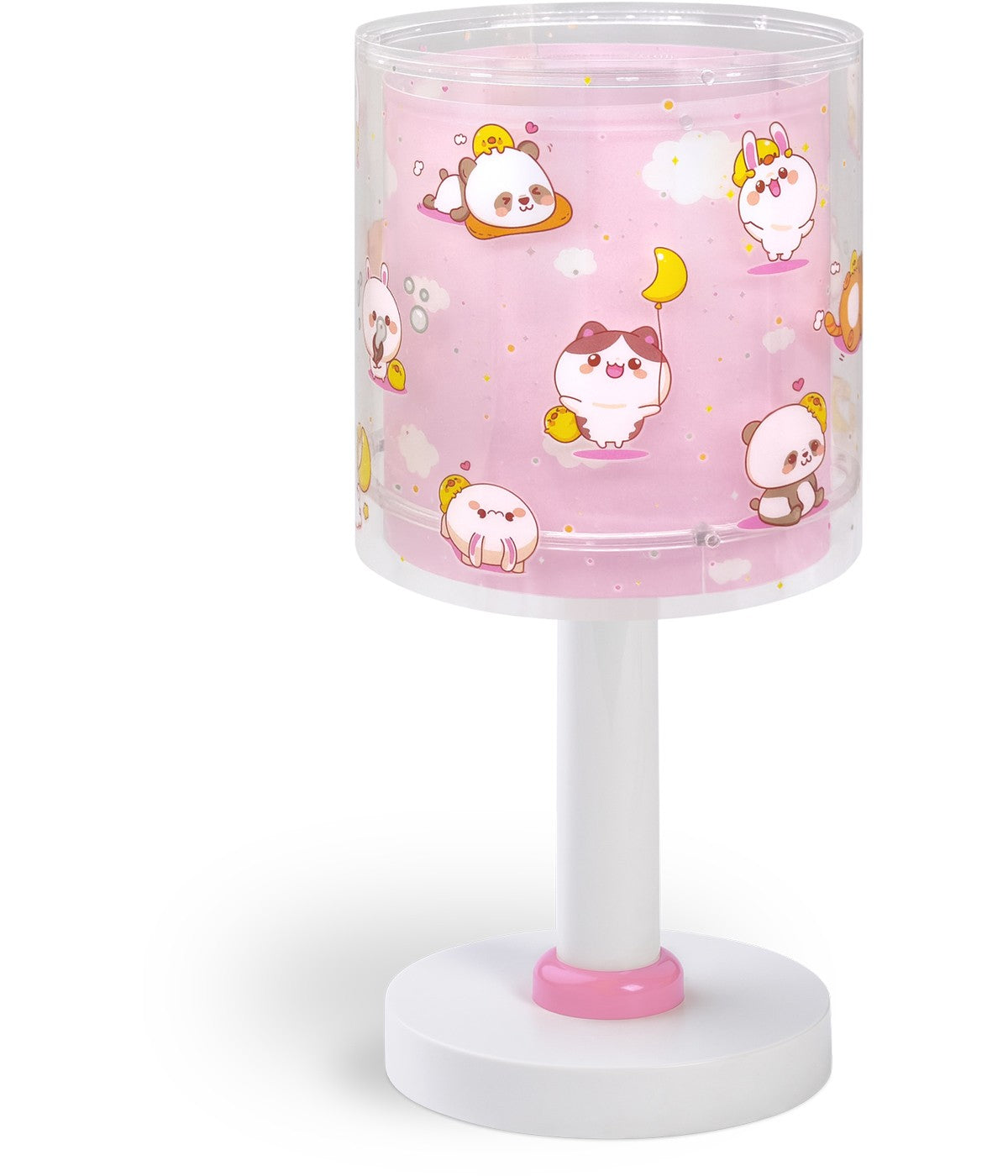 Kinder-Nachttischleuchte Kawaii Friends – Tiere Rosa