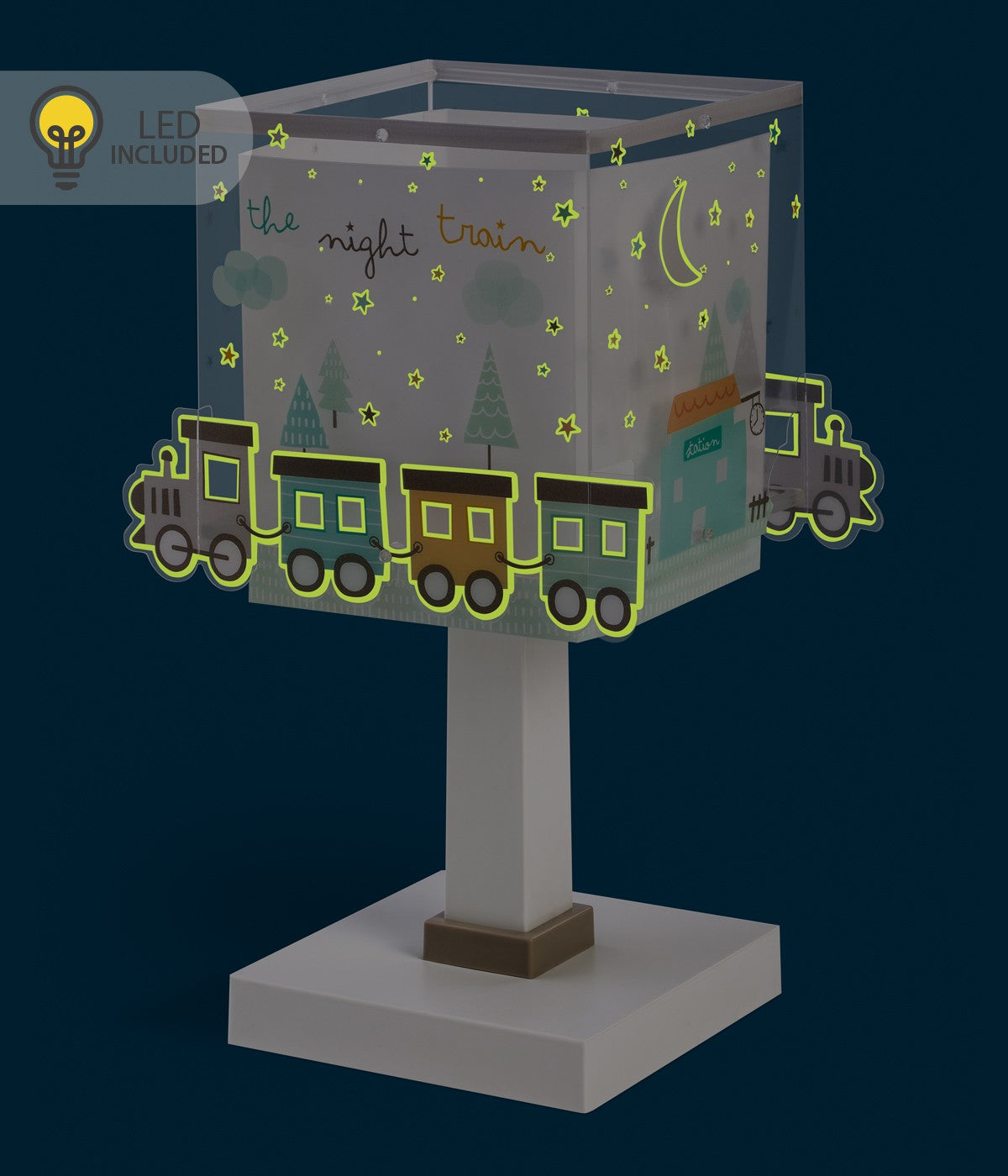 Kinder-Nachttischlampe The Night Train | Bunter Zug