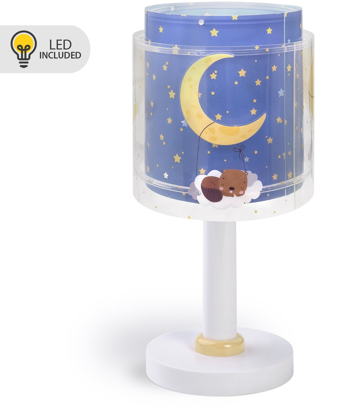 Kinder-Nachttischleuchte Moon Dreams – Mond