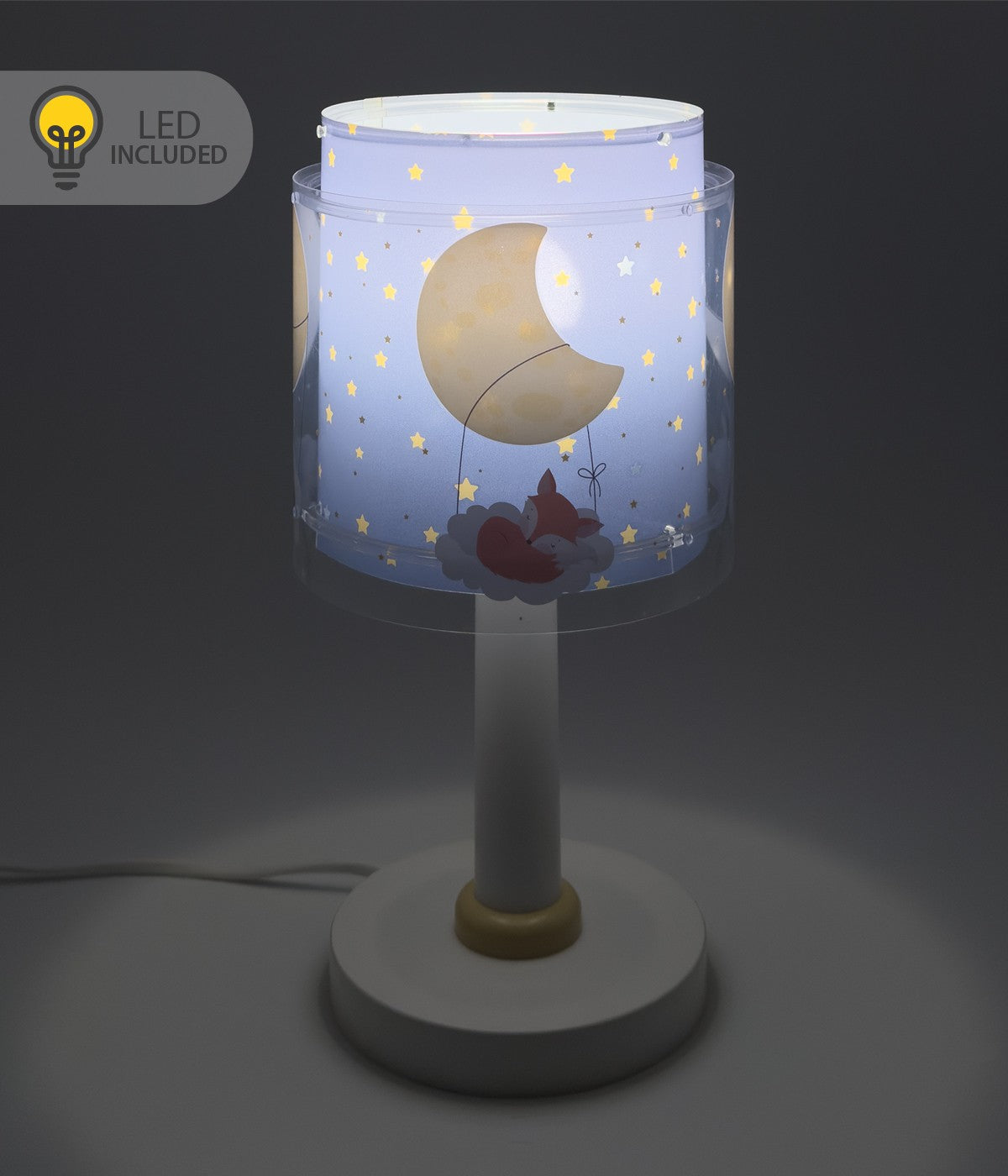Kinder-Nachttischleuchte Moon Dreams – Mond