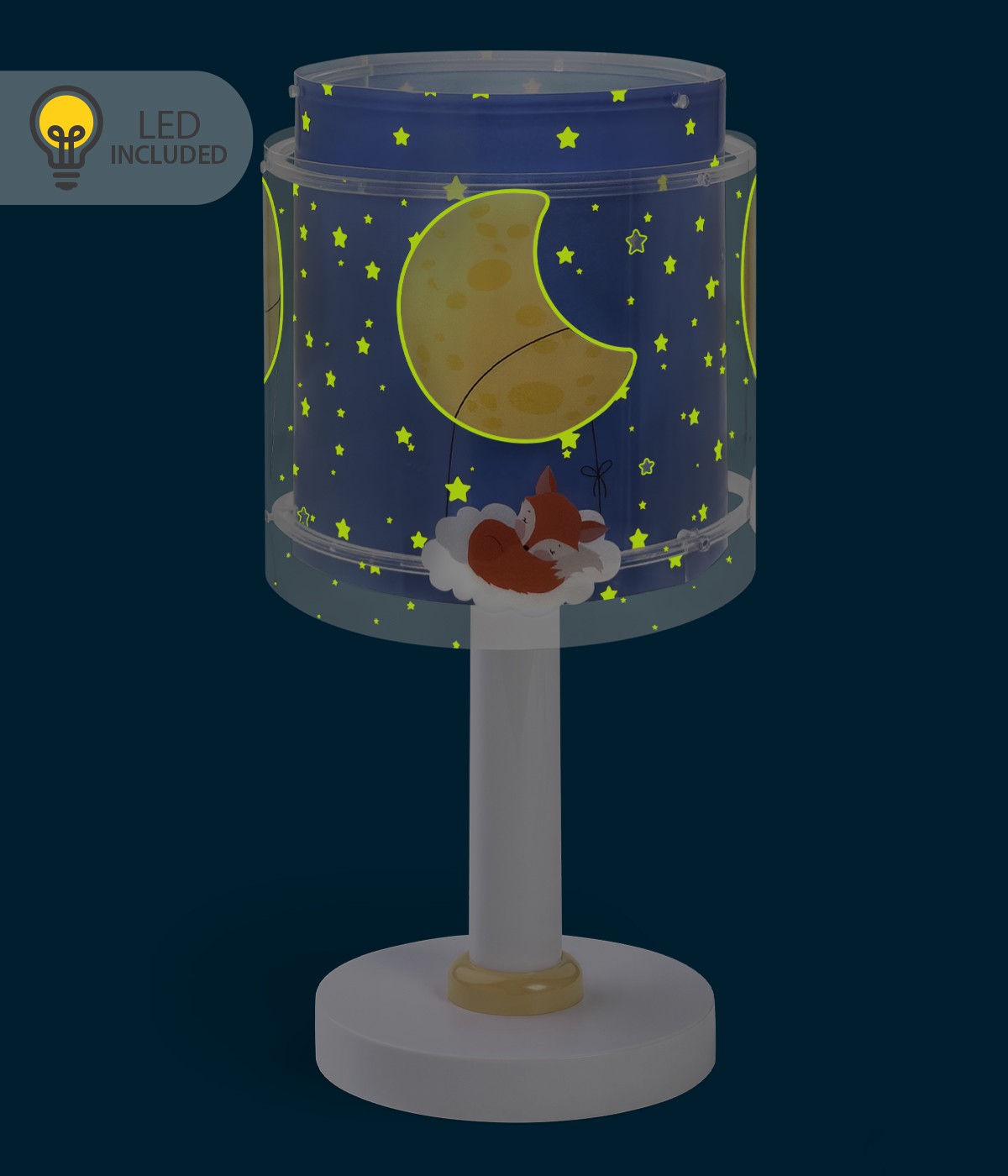 Kinder-Nachttischleuchte Moon Dreams – Mond
