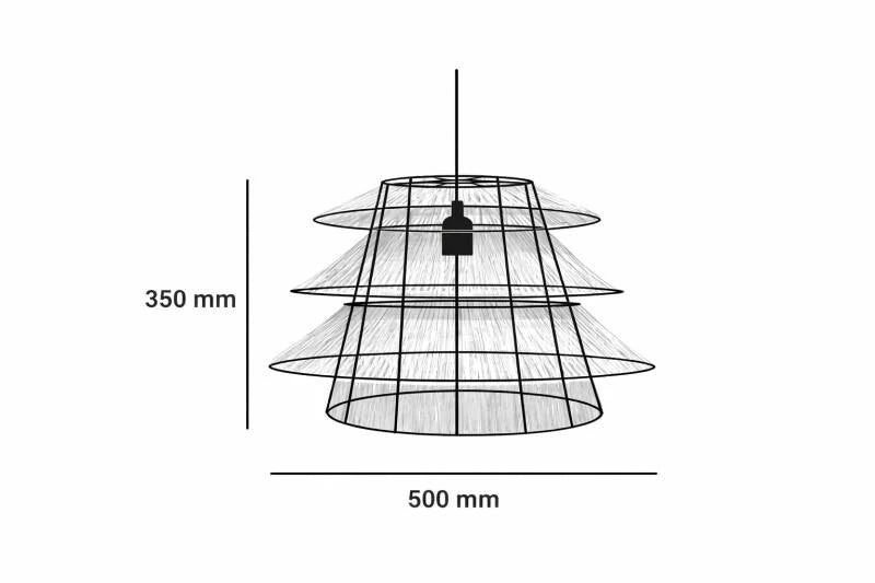 Pendelleuchte Aymara aus Jute Ø 50 cm | Natürliche Designleuchte