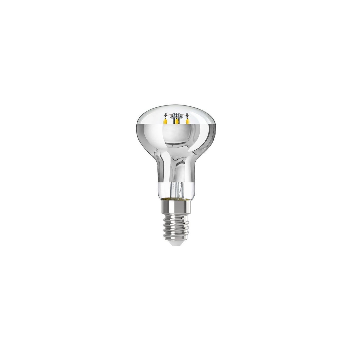 Ampoule LED argentée effet miroir R50 4W 470lm E14 2700K à intensité variable