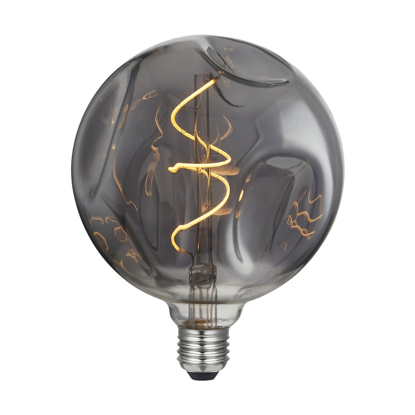 Ampoule LED Globe G140 à filament spiralé fumé, 5 W, 150 lm, culot E27, 2000 K, dimmable
