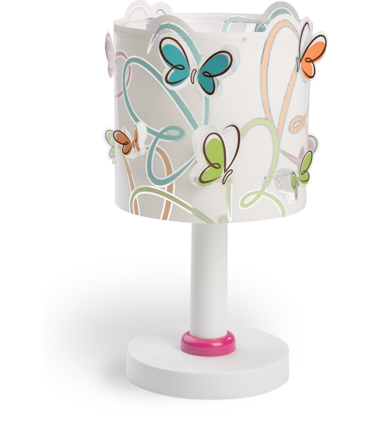 Kinder-Nachttischeuchte Butterfly – Bunte Schmetterlinge