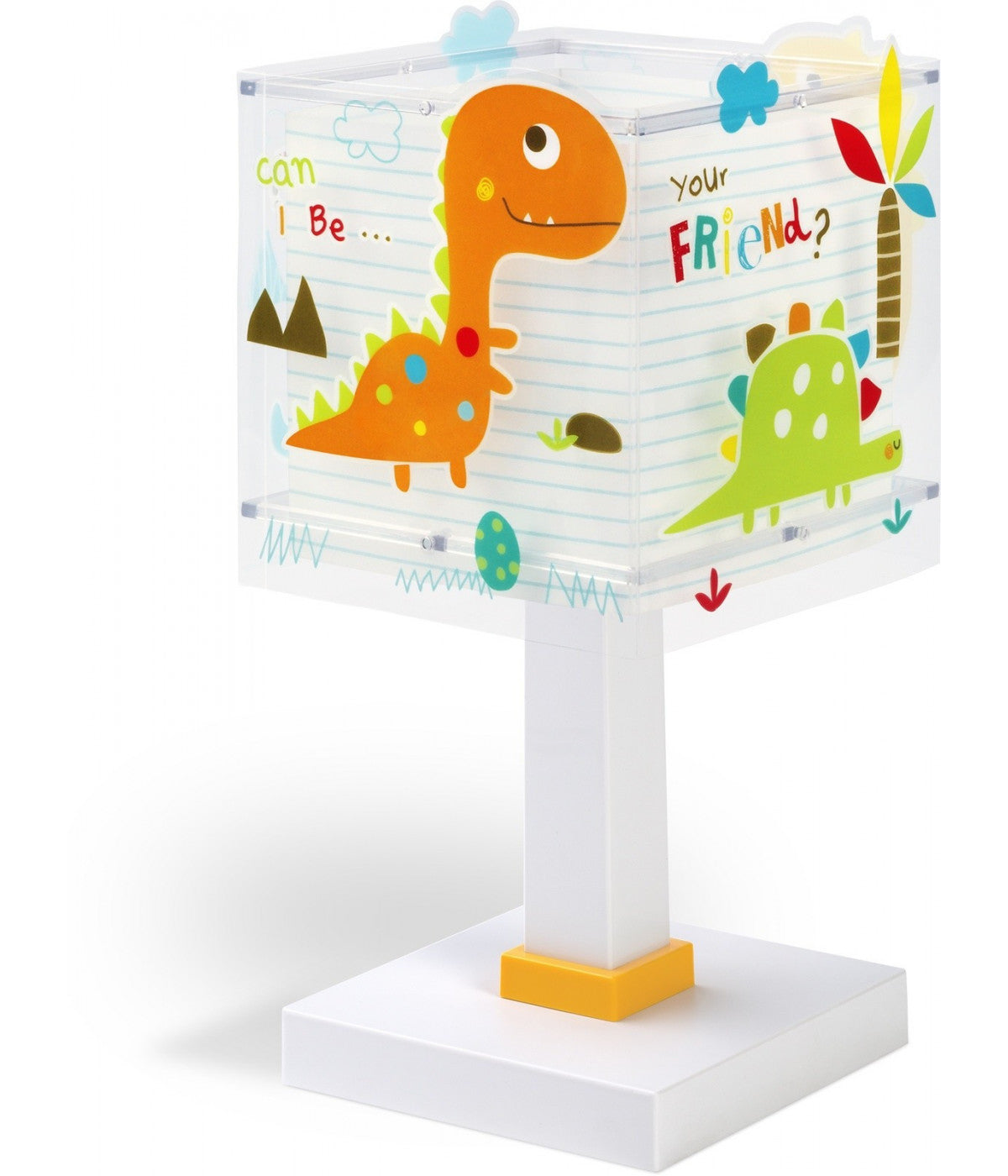 Kinder-Nachttischleuchte Baby Dinos – Bunte Dinosaurier