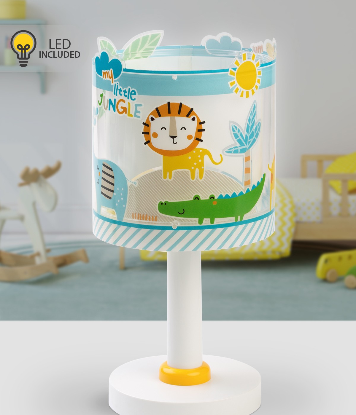Kinder-Nachttischleuchte My Little Jungle – Dschungeltiere