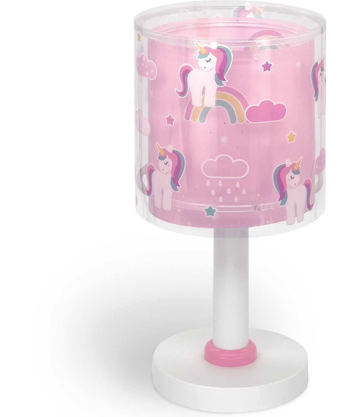 Kinder-Nachttischleuchte Unicorns – Einhorn Rosa