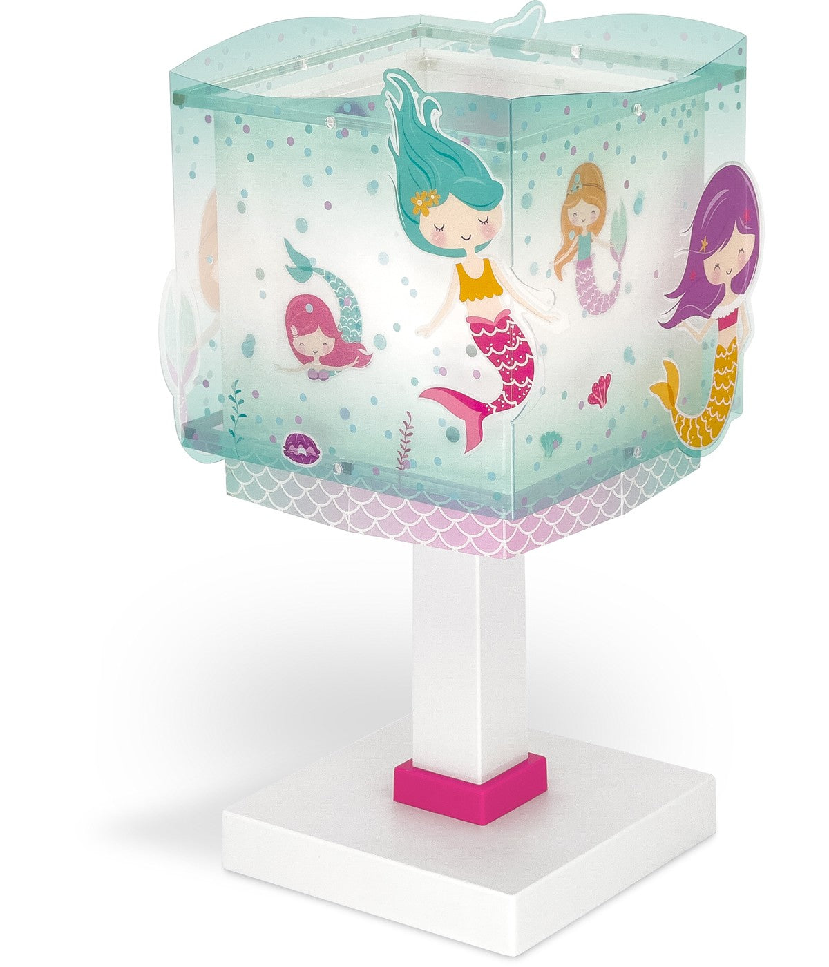 Kinder-Nachttischlampe Mermaids – Meerjungfrauen