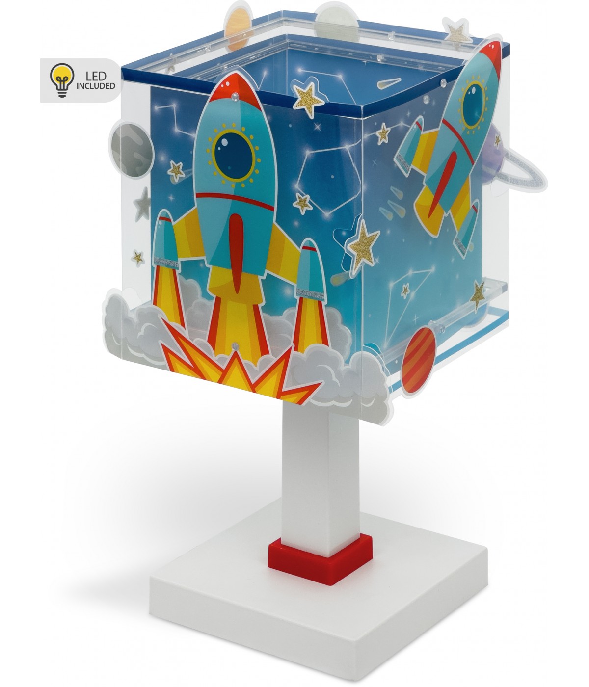 Kinder-Nachttischleuchte Rocket – Rakete