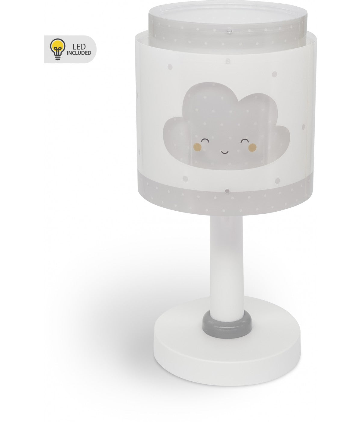 Kinder-Nachttischleuchte Baby Dreams – Wolke Grau