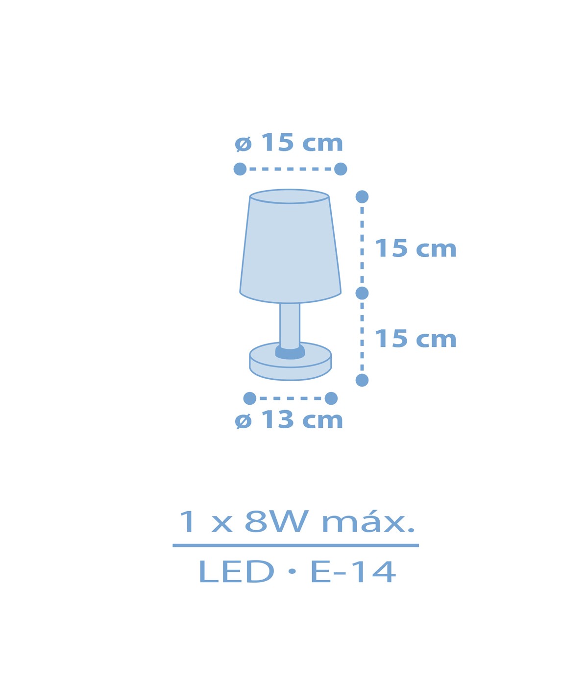 Kinder-Nachttischleuchte Star Light – Stern Blau