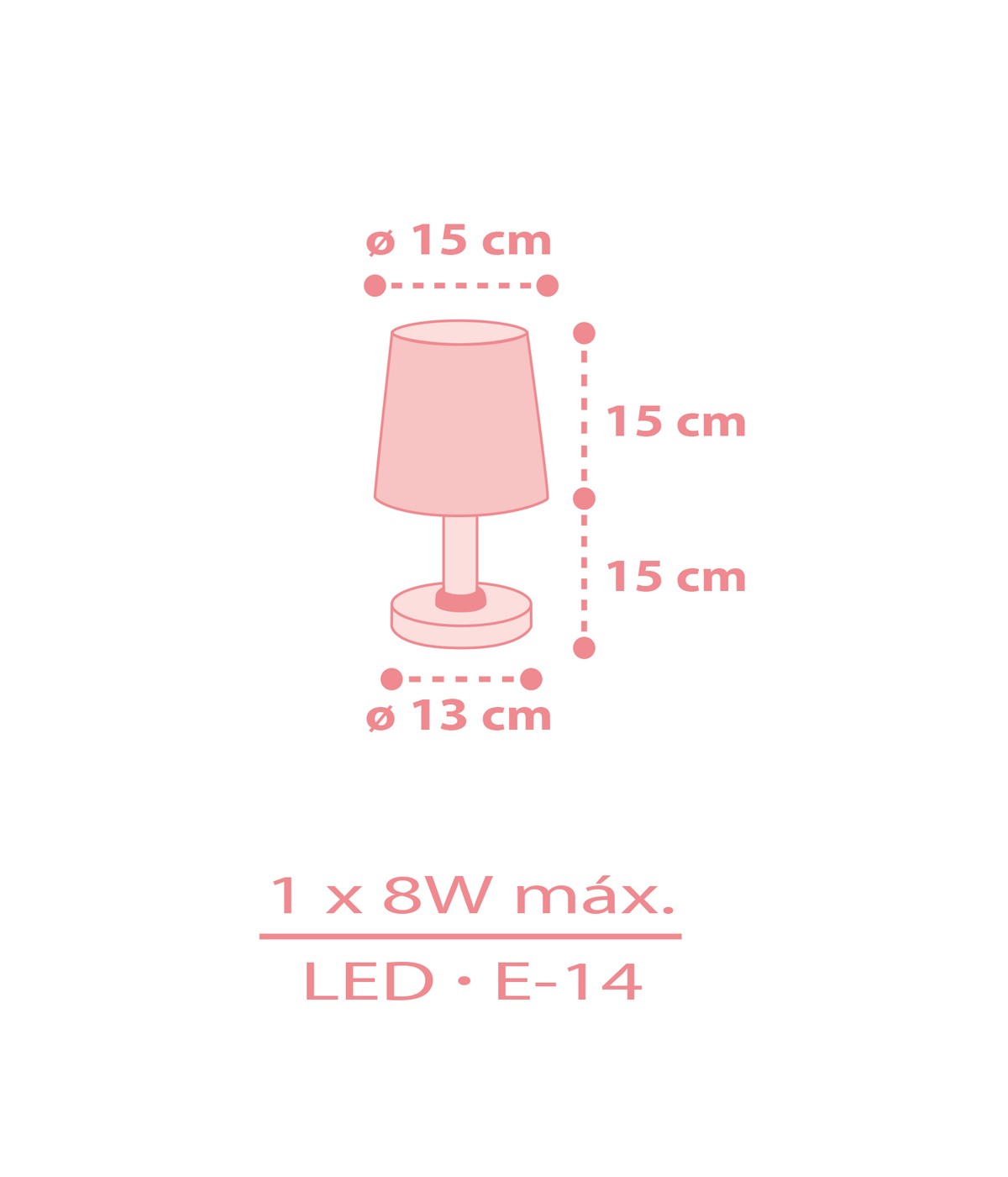 Kinder-Nachttischleuchte Star Light – Stern Rosa