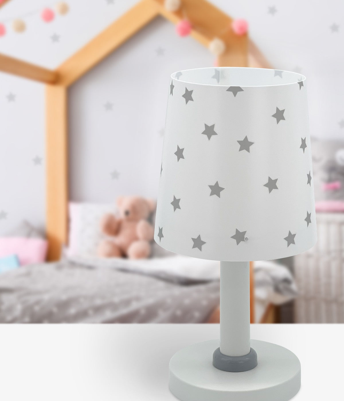 Kinder-Nachttischleuchte Star Light – Stern Weiß