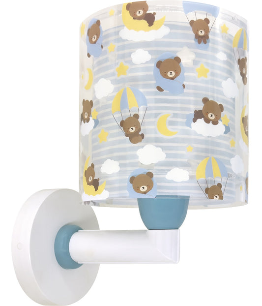 Wandleuchte Baby Teddy Blau – Bären