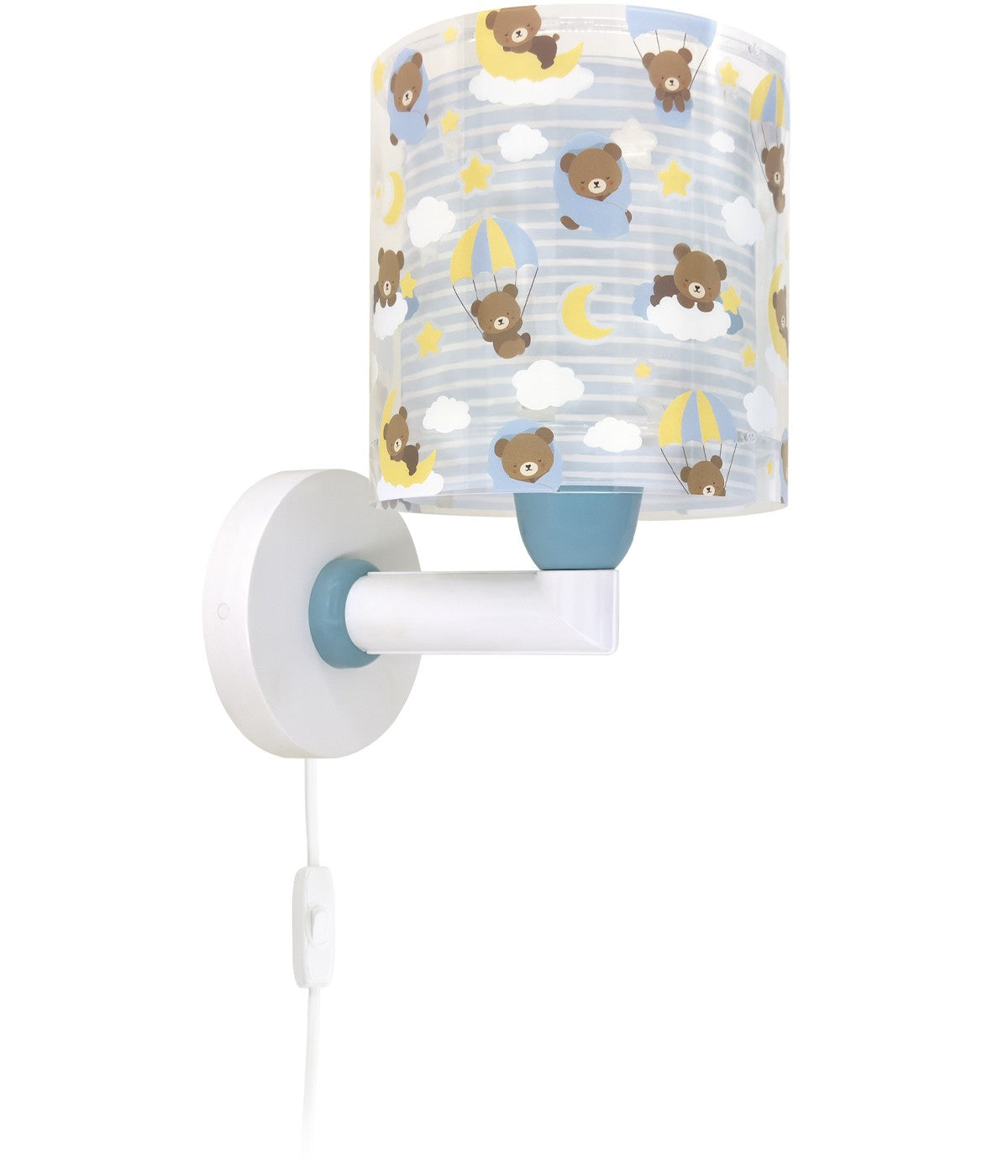 Wandleuchte Baby Teddy Blau – Bären