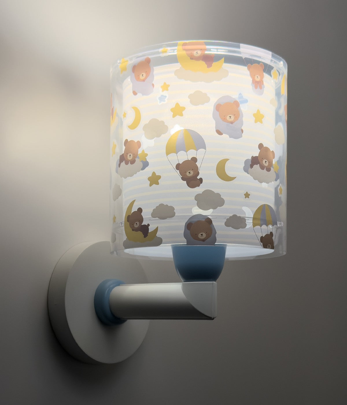 Wandleuchte Baby Teddy Blau – Bären