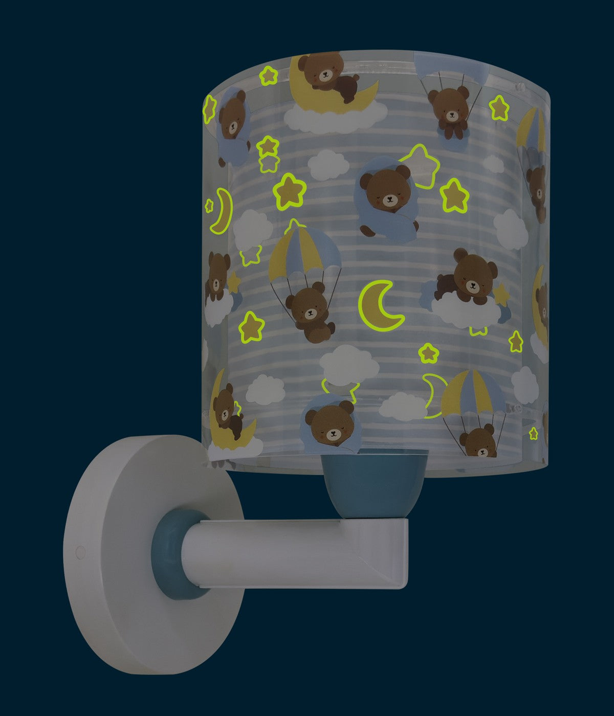 Wandleuchte Baby Teddy Blau – Bären
