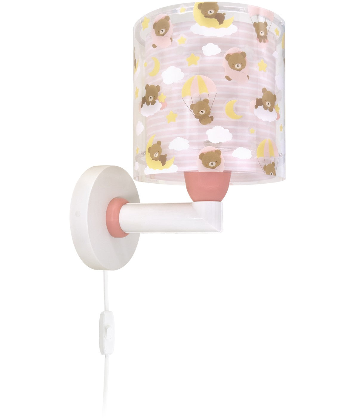 Wandleuchte Baby Teddy Rosa – Bären