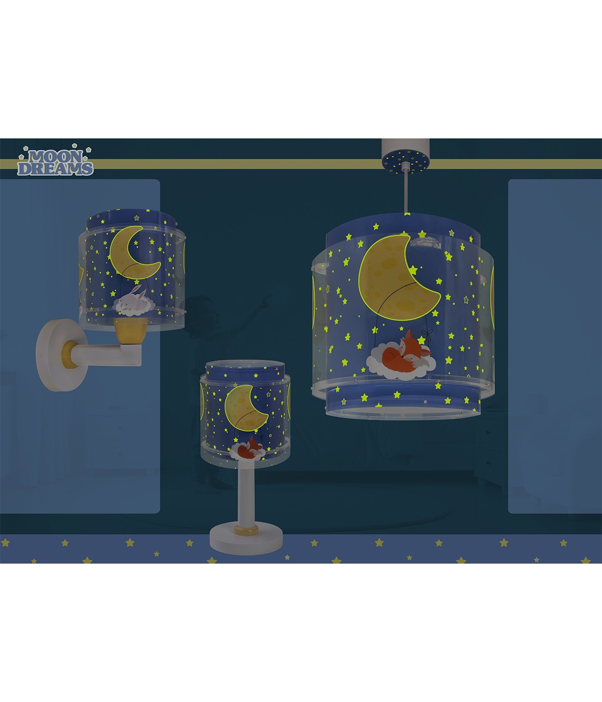 Wandleuchte Moon Dreams | Mond