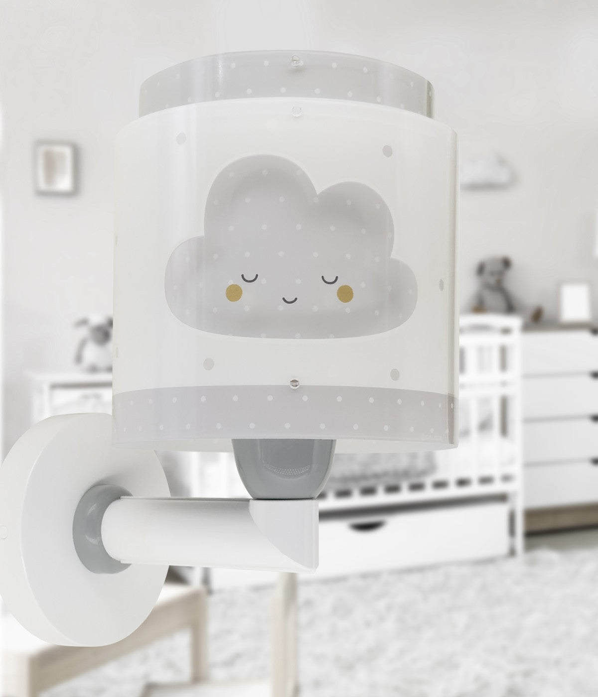 Wandleuchte Baby Dreams – Wolken Grau