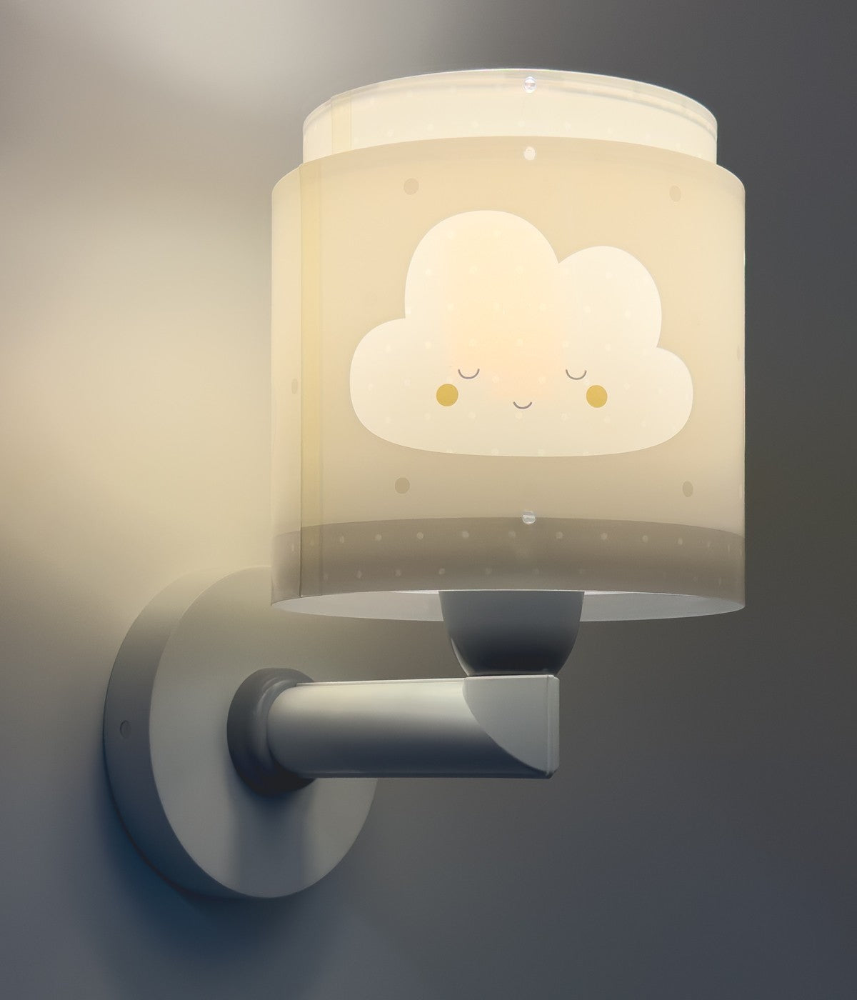 Wandleuchte Baby Dreams – Wolken Grau