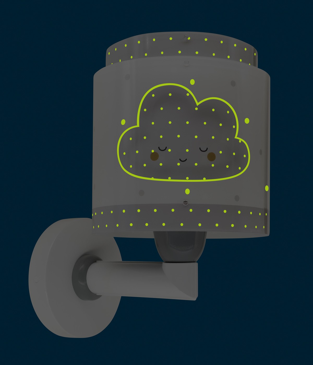 Wandleuchte Baby Dreams – Wolken Grau