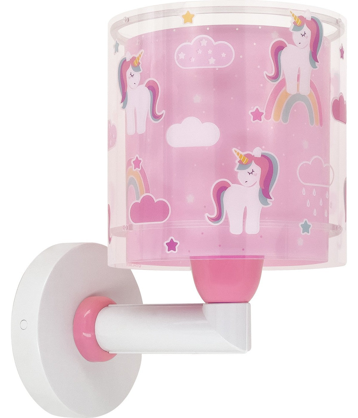 Wandleuchte Unicorns – Einhörner Rosa