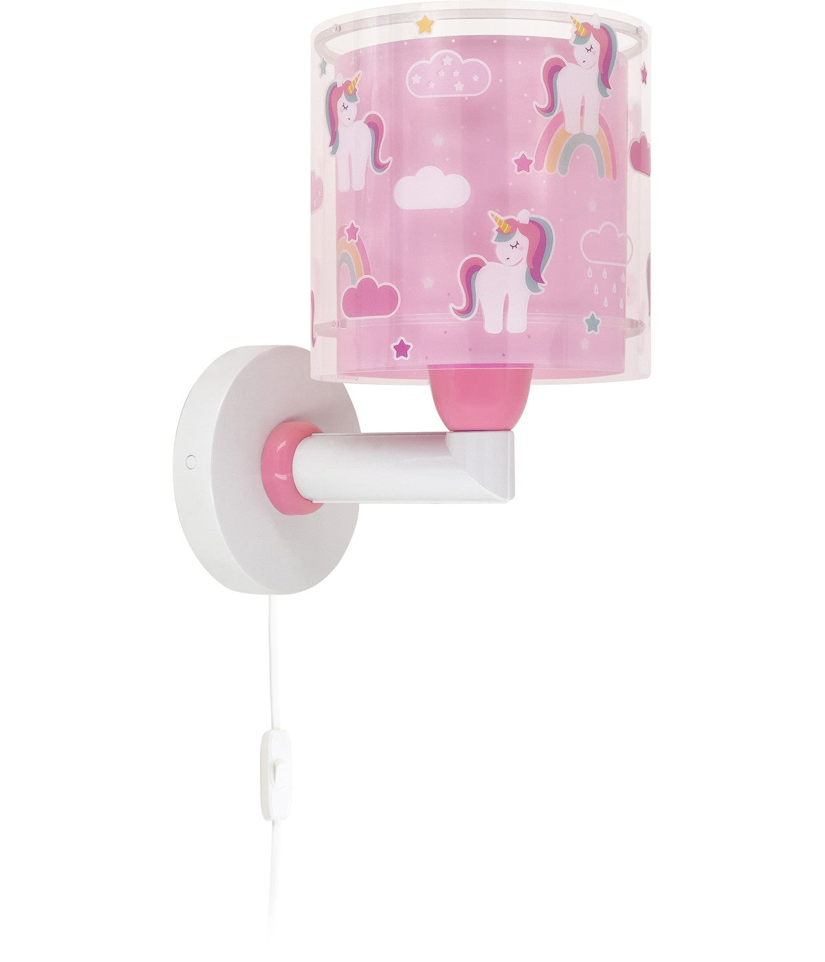 Wandleuchte Unicorns – Einhörner Rosa