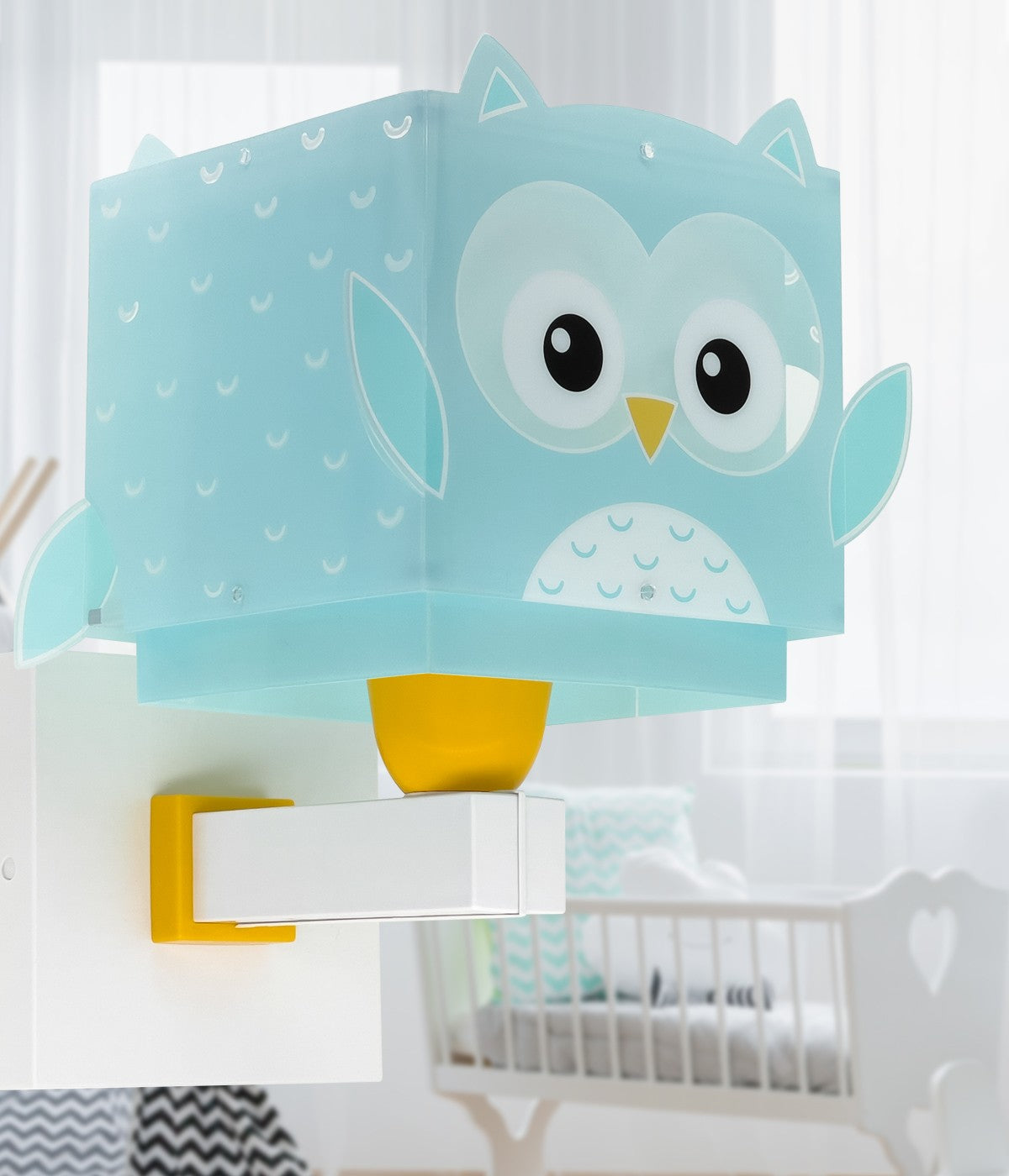 Kinder-Wandleuchte Little Blue Owl | Kleine Eule
