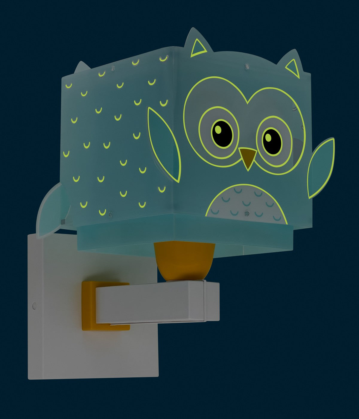Kinder-Wandleuchte Little Blue Owl | Kleine Eule