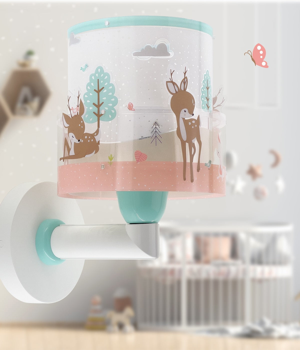 Kinder-Wandleuchte Loving Deer | Hirsch