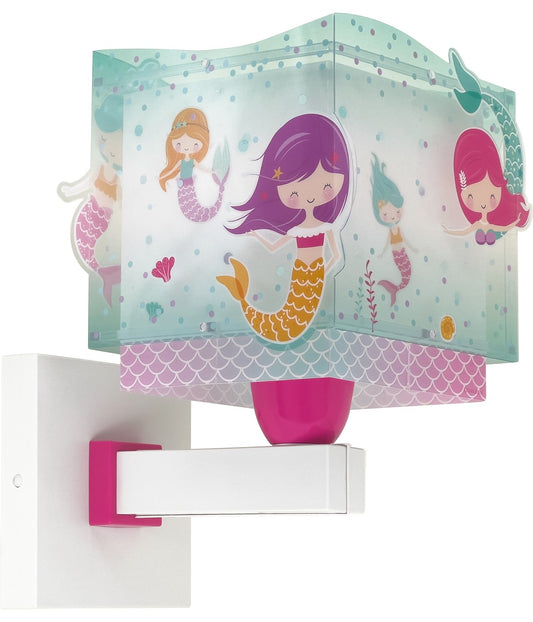 Kinder-Wandleuchte Mermaids – Meerjungfrauen