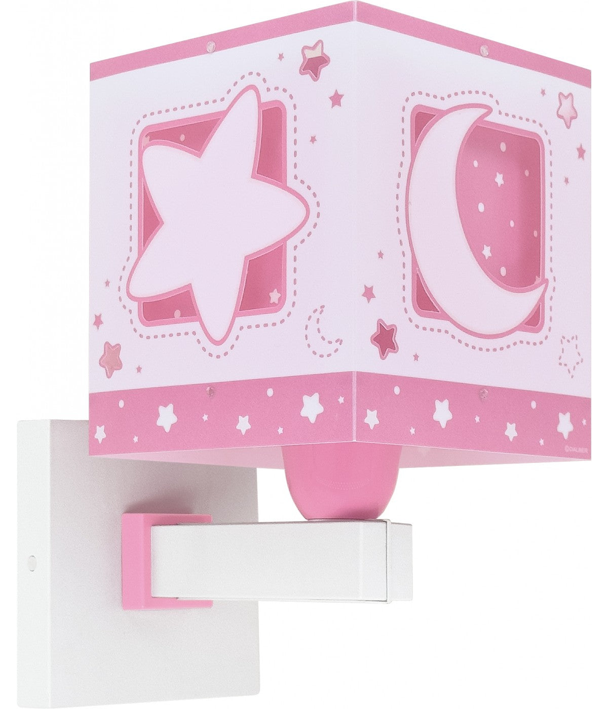 Wandleuchte Moonlight – Luna & Sterne Rosa