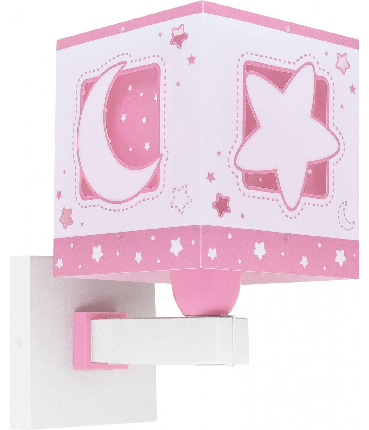Wandleuchte Moonlight – Luna & Sterne Rosa