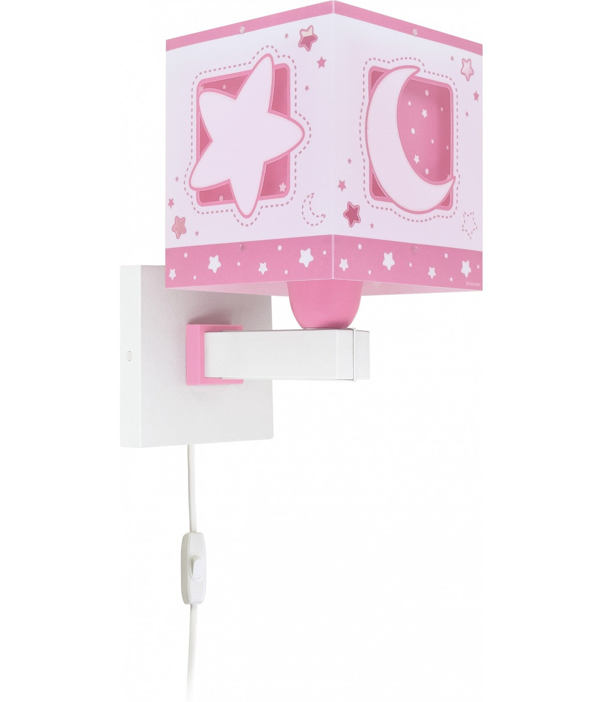 Wandleuchte Moonlight – Luna & Sterne Rosa