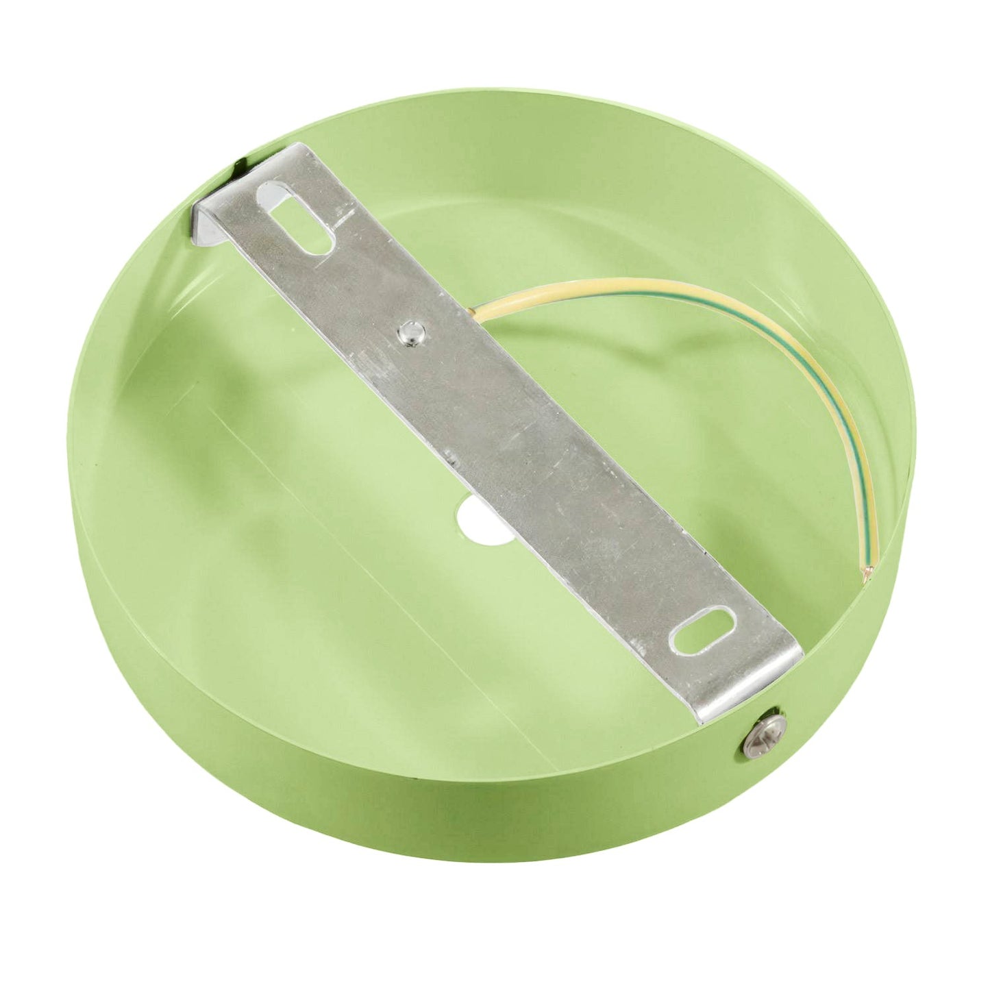 Cylindrical metal lamp canopy kit - Soft green