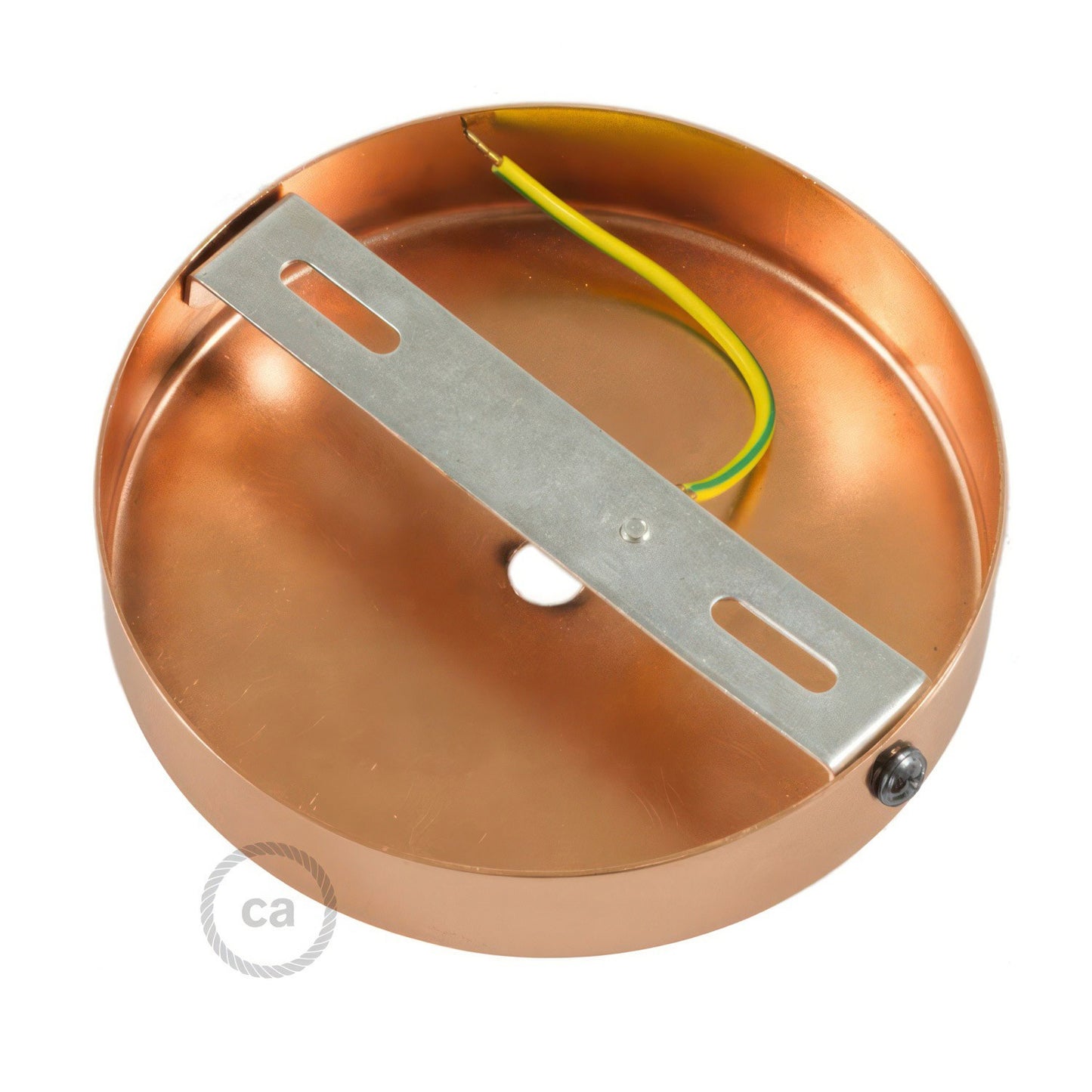 Matter  Zylindrischer Lampenbaldachin Kit aus Metall- Kupfer