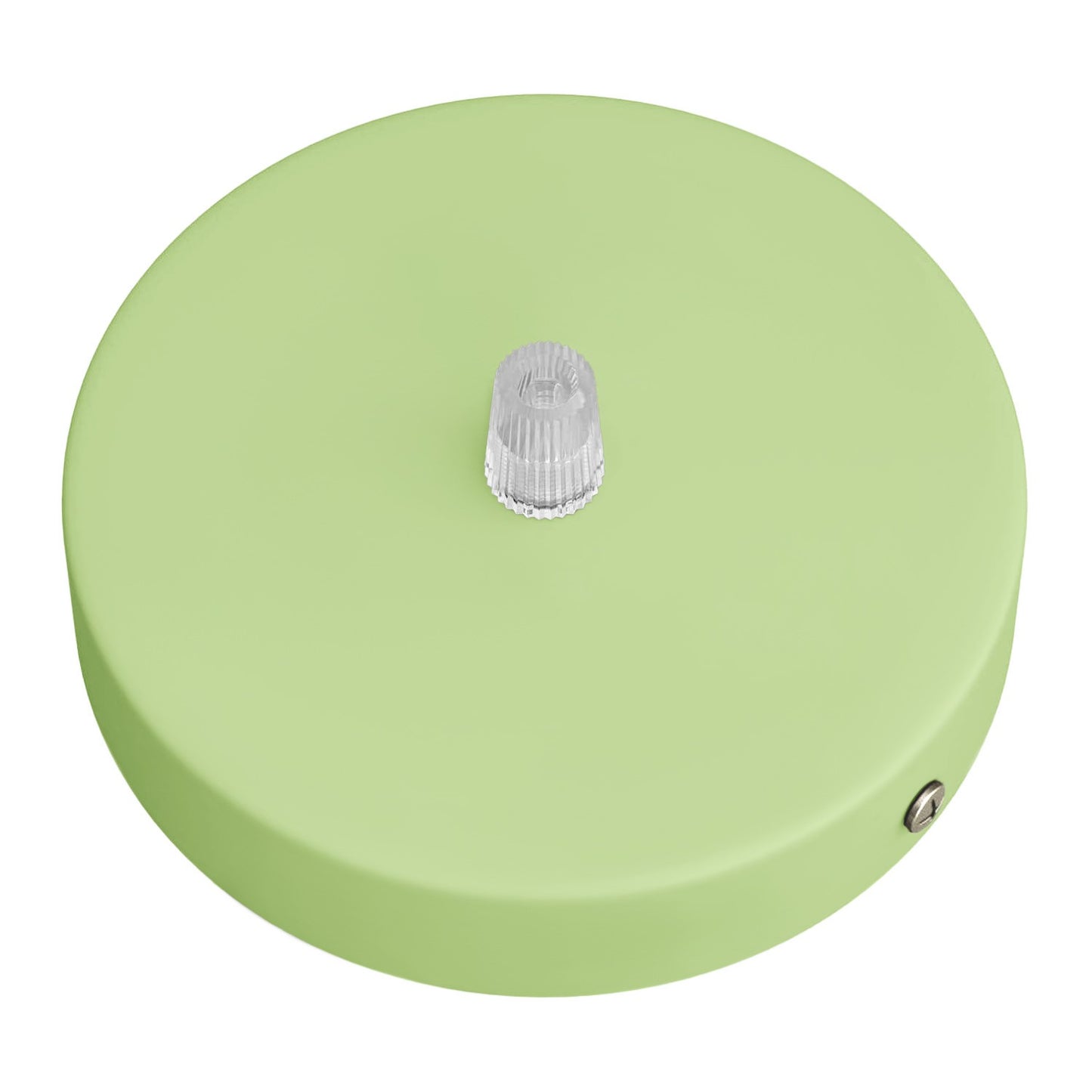 Cylindrical metal lamp canopy kit - Soft green