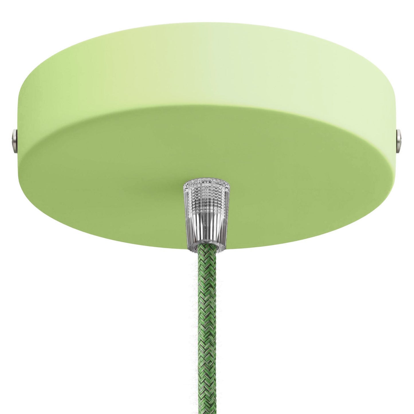 Cylindrical metal lamp canopy kit - Soft green
