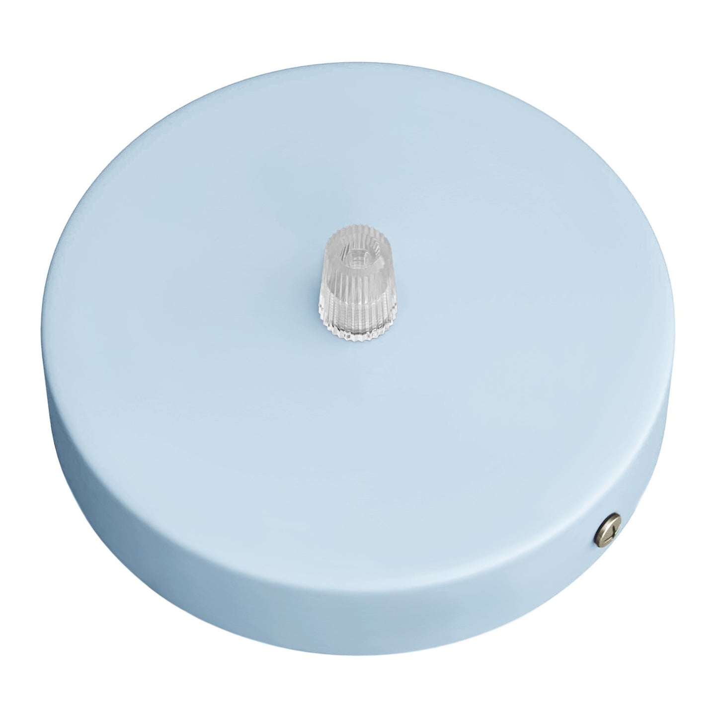 Zylindrischer Lampenbaldachin Kit aus Metall- Zartes Blau
