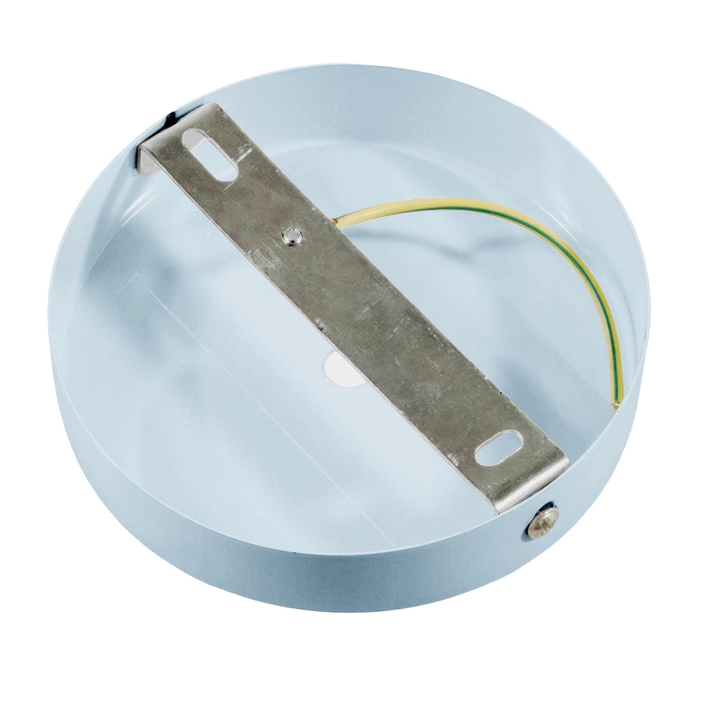 Zylindrischer Lampenbaldachin Kit aus Metall- Zartes Blau